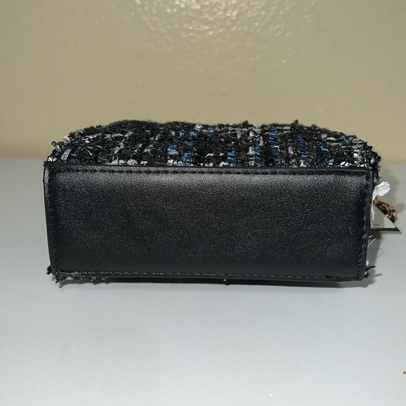 Kamala Top Handle Tweed Mini Crossbody5.5Wx5H Black - Picture 7 of 15